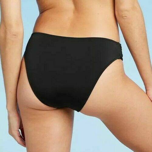 Shade & Shore Damen Hipster Bikinihose schwarz Größe Medium seitliche Details - Bild 2 von 10