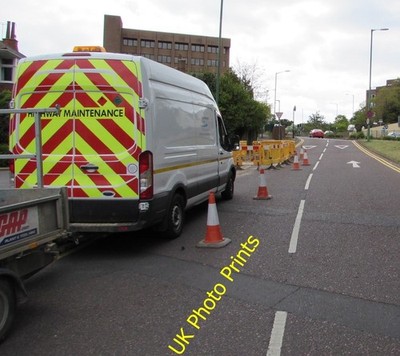 Foto 6x4 Highway Maintenance Van, Cambridge Road, Bournemouth geparkt al c2016