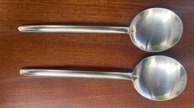 Lauffer Amstel Place Soup Spoons Towle Set of Two 18/8