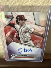 2025 Bowman’s Best Steele Hall Auto RC Reds Prospect B25-SH