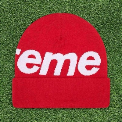 帽子 Supreme Big Logo Beanie RED Supreme Big Logo Beanie 'Red' | eBay