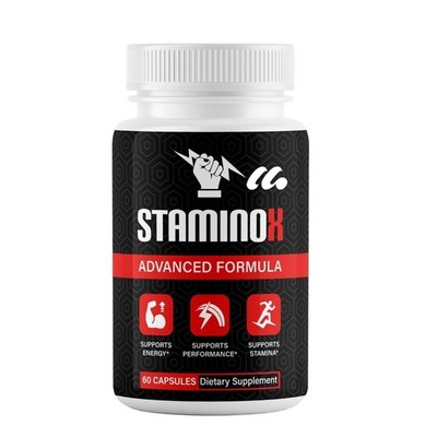 Staminox for Men Supplement to Boost Performance ED & Stamina Double Power 60ct