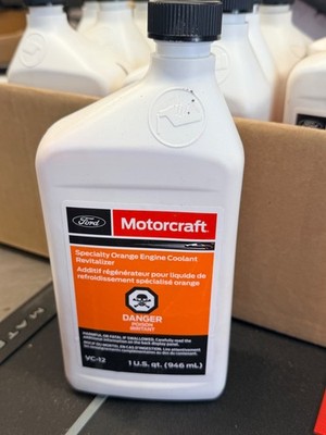 NEW Motorcraft Specialty Orange Engine Coolant Revitalizer 1 Quart VC-12
