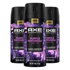 AXE Fine Fragrance Collection Premium Body Spray Purple 4 Ounce (Pack of 3) 