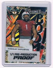Kingsley Enagbare 2022 Leaf Pre-Production Proof Valiant The Boom Crystals 1/1