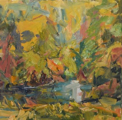Art Orig. Signed Oil Painting by RM Mortensen ''The Forgotten Ones'' Abstract