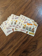 Lot SUZY  S ZOO Vtg Stickers 25 New Loose Sheets Teacher School