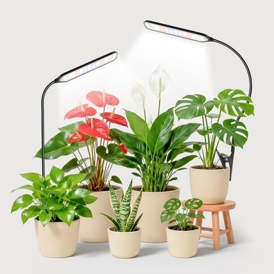 Grow Light, 6000K Full Spectrum Plant Light with Timer 6/12/16Hrs, Rectangula...