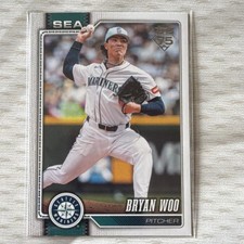 Topps 2025 Series 1 Bryan Woo Seattle Mariners #62 Base Set Baseball Card