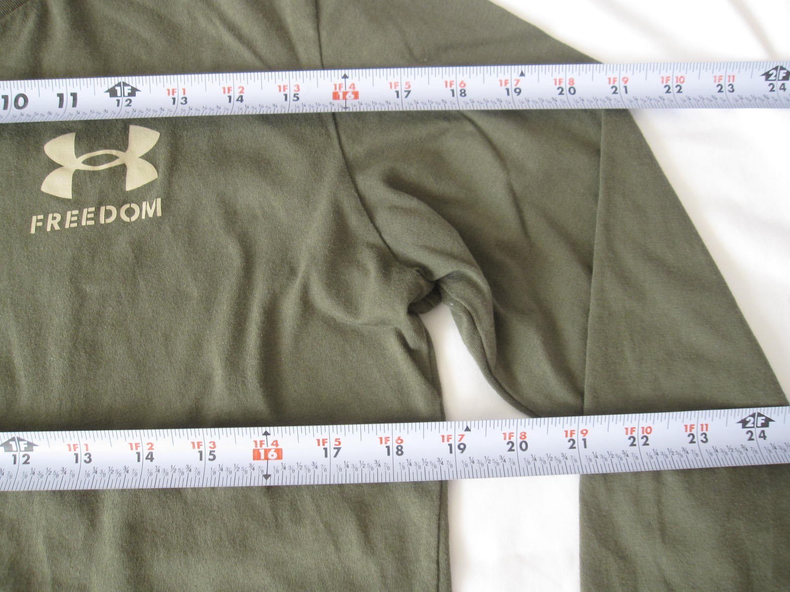 Under Armour T-Shirt Men Freedom Flag Loose Casual Long Sleeve Sz MD (MT985) thumbnail 4