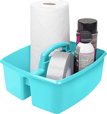 2-Compartment Large Craft Caddy   Multipurpose Classroom Organizer with Handl...