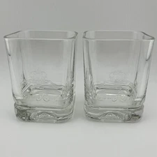 Crown Royal ~ LIMITED EDITION YEAR 2000 ~ Set of 2 Embossed Whiskey Glasses