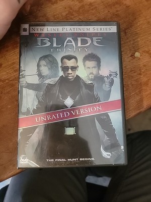 Blade Trinity DVD Movie Unrated Version 2-Disc Set New Line Platinum Series