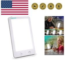 HappyLight Lumi Plus - Light Therapy Lamp with 10,000 Lux, UV-Free, LED Brigh...