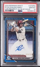 2024 BOWMAN DRAFT CHROME PROSPECT AUTOS BLUE WAVE RYAN WALDSCHMIDT 54/150 PSA 10