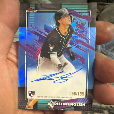 Topps Finest Baseball 2026 Tristin English Rookie Auto FA-TE 059/199 Dbacks