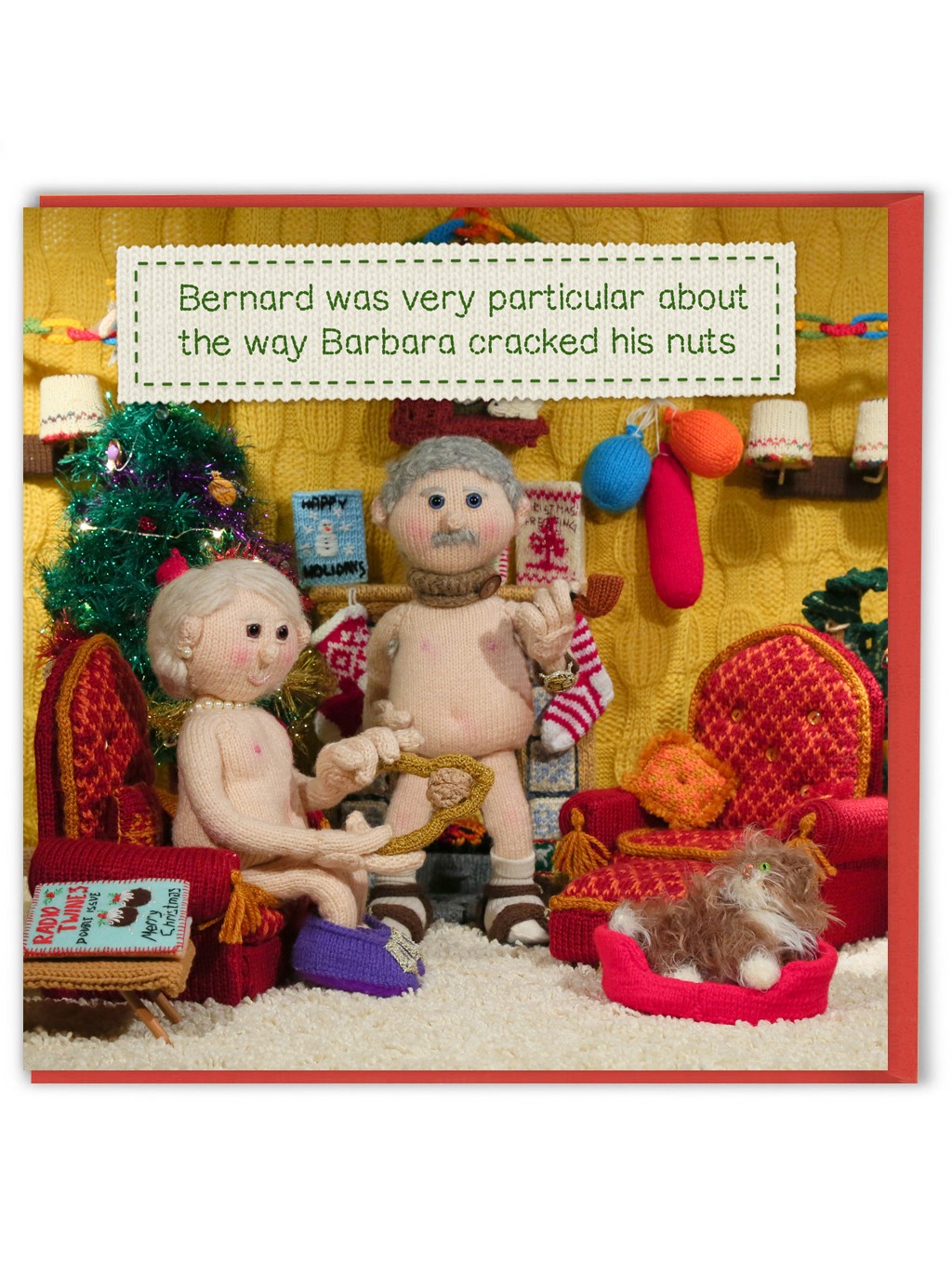 Funny Christmas Card Nudinits Witty Amusing Cheeky Humour Novelty Joke