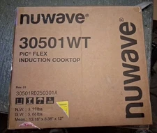 Nuwave PIC Flex Induction Cooktop (Model 30501) - Black, Shatter-Proof, 