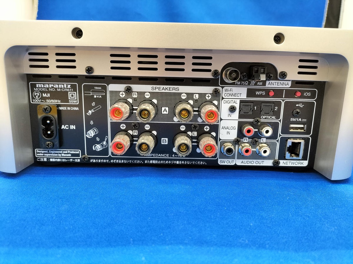 Marantz M-CR611 Network CD Receiver, Hi-Res, Bluetooth, Wi Marantz M-CR611 Network CD Receiver, Hi-Res, Bluetooth, Wi