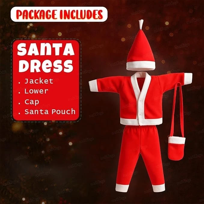 Zest 4 Toyz Vestido de Papá Noel para Niños Disfraz de Navidad Vestido con Chaqueta Foto 2 de 4
