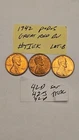 wheat penny 1942-P,1942-D,1942-S RED BU SET 1942D,1942S UNC LINCOLN CENT #B