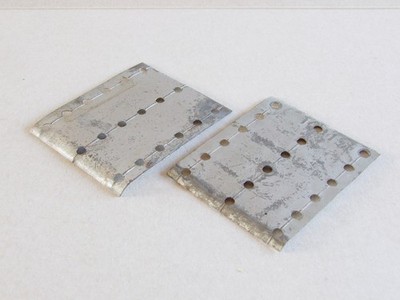 2 x Meccano Flugzeug Konstrukteur Erweiterungsflugzeug P8 silber mit Lackabnutzung