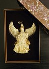 Jay Strongwater Golden Pearl Angel Ornament 2015 Swarovski MIB — photo 5