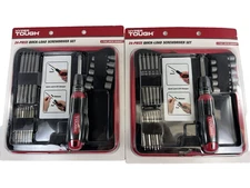 Lot of 2 Quick-Load Screwdriver Nutdriver Hex Bit Tool Kit 24-Piece Great Gifts
