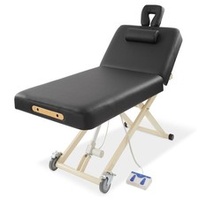 Electric Lift Professional Massage Table Adjustable Back with Accessories