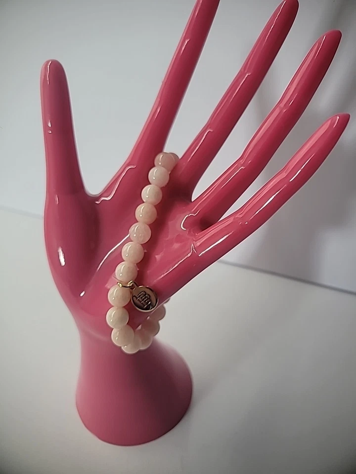 Pulsera Dana Bachman Vintage Cuentas Rosa Joyería Disfraz Foto 4 de 4