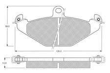 Bremsbeläge hinten (4er-Satz) RENAULT ESPACE III (JE0_)