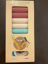 NEW Blogilates Resistance Bands Soft Pink, Green, Orange Fitness Bands 3 Pack