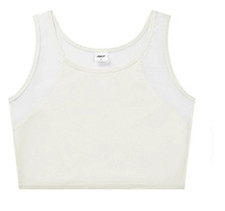 Japanese Women's Kimono Bra that make your breasts look smaller White