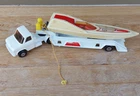 MATCHBOX LESNEY SUPERKINGS K27/3 FORD A TRANSPORTER & EMBASSY SPEEDBOAT 114