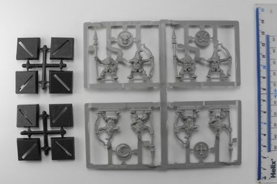 8 GOBLIN SPEARMEN & ARCHERS SPRUE Plastik Goblins Gitz Armee Warhammer 1990er I4C