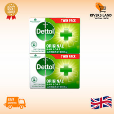 Dettol Antibacterial Soap Bar 2 x 100g (200g) Body Cleanser Multipack