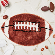 Football Softball Rug for Boys Room Decor Non Slip Absorbent Sports Soft Mat Fie