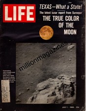 1966 Life July 1 - Moon photos; Texas; Indonesia revolt; Wizard of Xerox;Ed Wynn