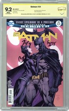 Batman #24 Finch Variant CBCS 9.2 Witnessed Sig Finch/Mann/King 2017