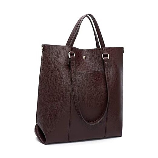 And Handbags Leather Top Coffee (with Pouch)