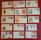 Israel 1948-1957 - FDC lot 01 - stamps - 36 covers - 16 tabbed