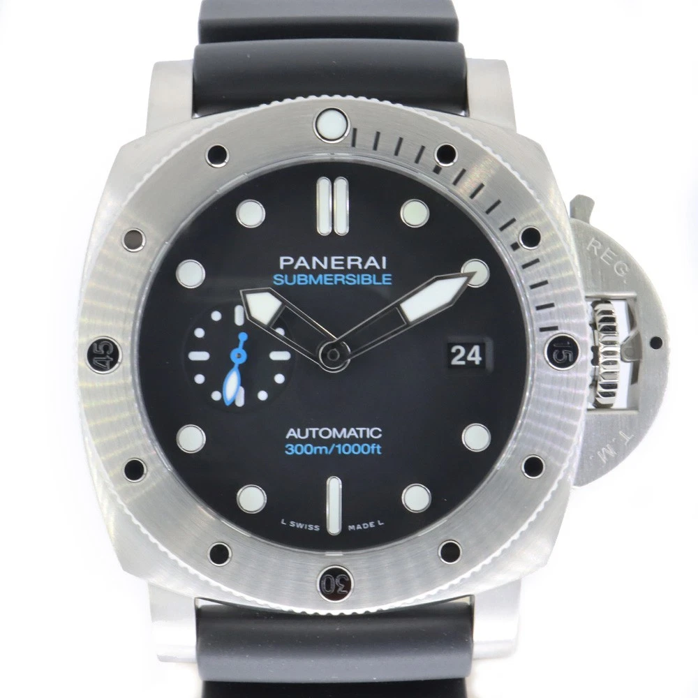 Panerai — Panerai Submersible PAM01229 44.0mm SS Black Dial Automatic Watch #UW177