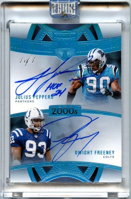 JULIUS PEPPERS DWIGHT FREENEY 2024 EMINENCE PLATINUM 2000S DUAL AUTO SP 1/1