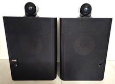 B&W Bowers & Wilkins Matrix 805 Bookshelf Speakers Pair Set Black Ash Great!