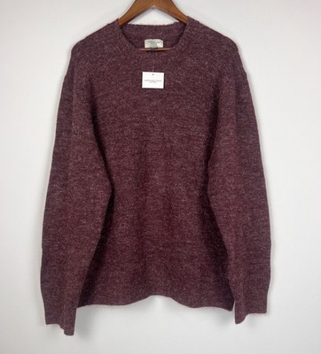 American Eagle Men's Crewneck XL Sweater Burgundy Maroon Knit