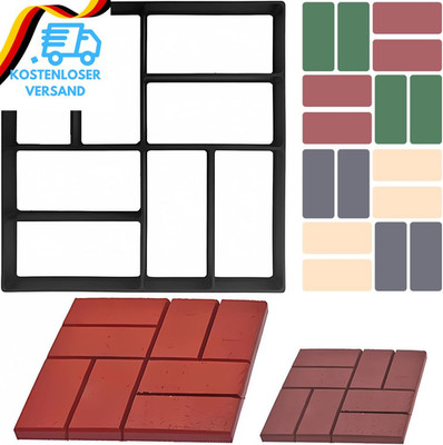 Betonform Gehweg Form Von Schwarz Schalungsform Gießform Diy Plastikformen Für B