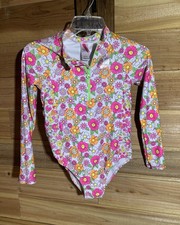 Long Sleeve Rash Guard Swimsuit One Piece Betsey Johnso/ Girls /Floral /Size 14