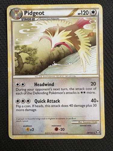 Pidgeot Rare Triumphant 29/102 MP