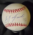 YAZ Carl Yastrzemski Varitek Rice signed baseball auto Red Sox no PSA autograph