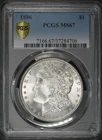 1886 Morgan Dollar PCGS MS67